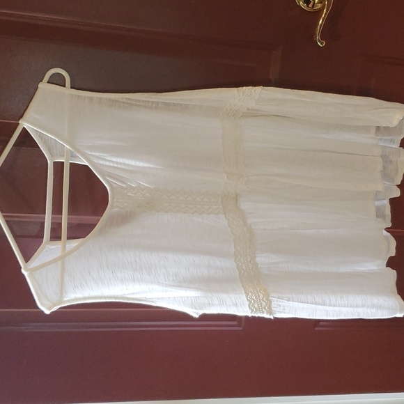True Craft white sleeveless top lace trim  2X 100 % viscose - Picture 1 of 10